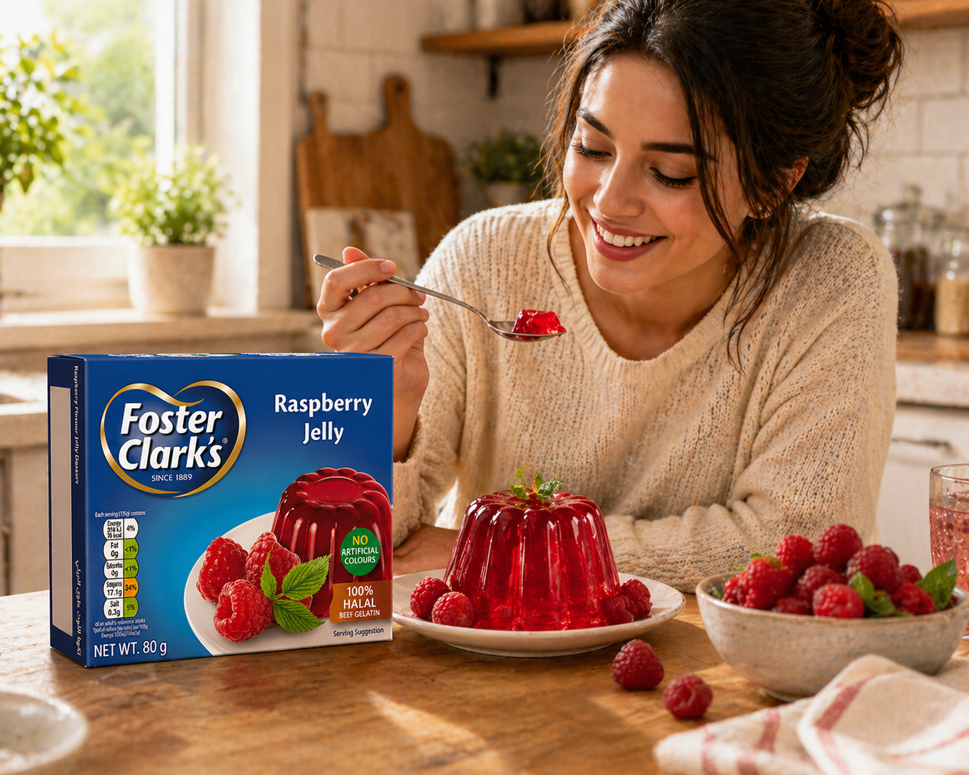 Foster Clark Jelly Raspberry 80gm - Nosh Products