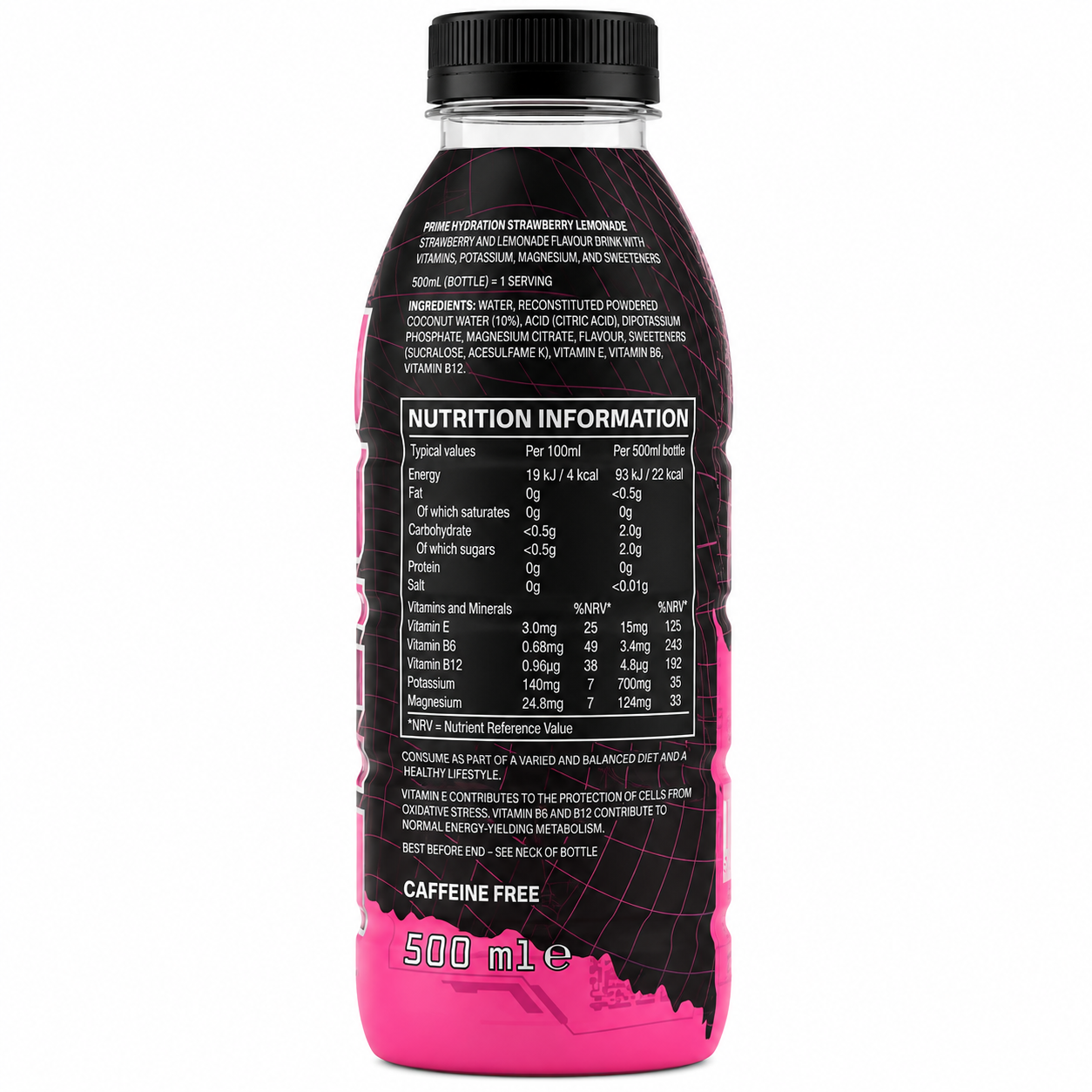 Prime X Strawberry Lemonade Hydration Drink 500ml  Imported From USA - Nosh Products