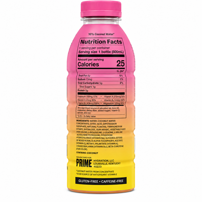 Prime Hydration Strawberry Banana 500ml Imported From USA - Nosh Products