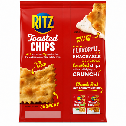 Ritz Toasted Chips Original 229gm Imported From USA - Nosh Products