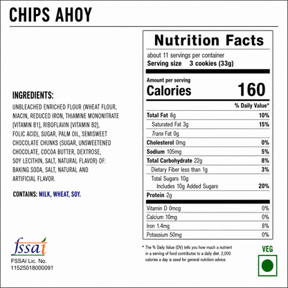 Chips Ahoy Original Cookies 368gm Imported From USA - Nosh Products