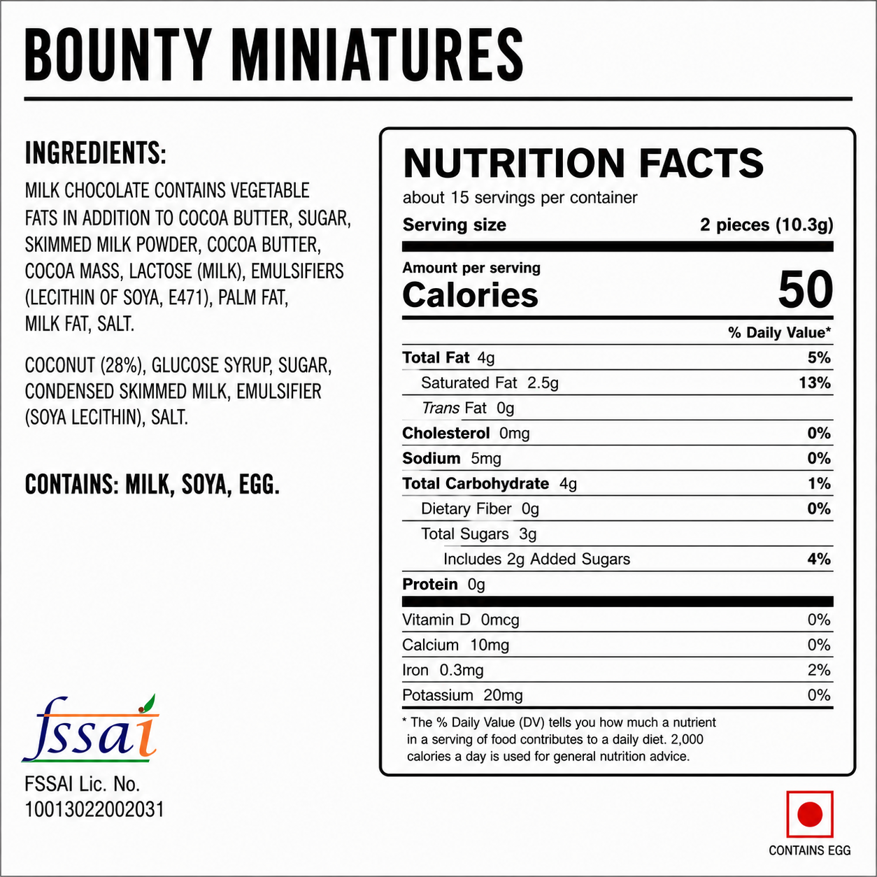 Bounty Miniature Chocolate 220gm Imported From UK