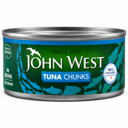 John West Tuna In Brine 160gm Imported From UK - Nosh Products