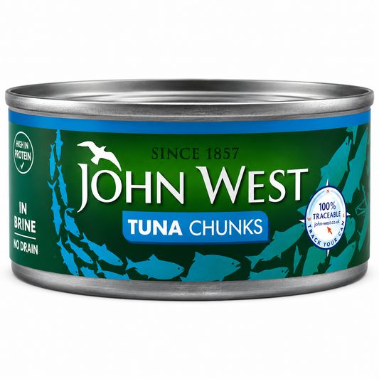 John West Tuna In Brine 160gm Imported From UK - Nosh Products
