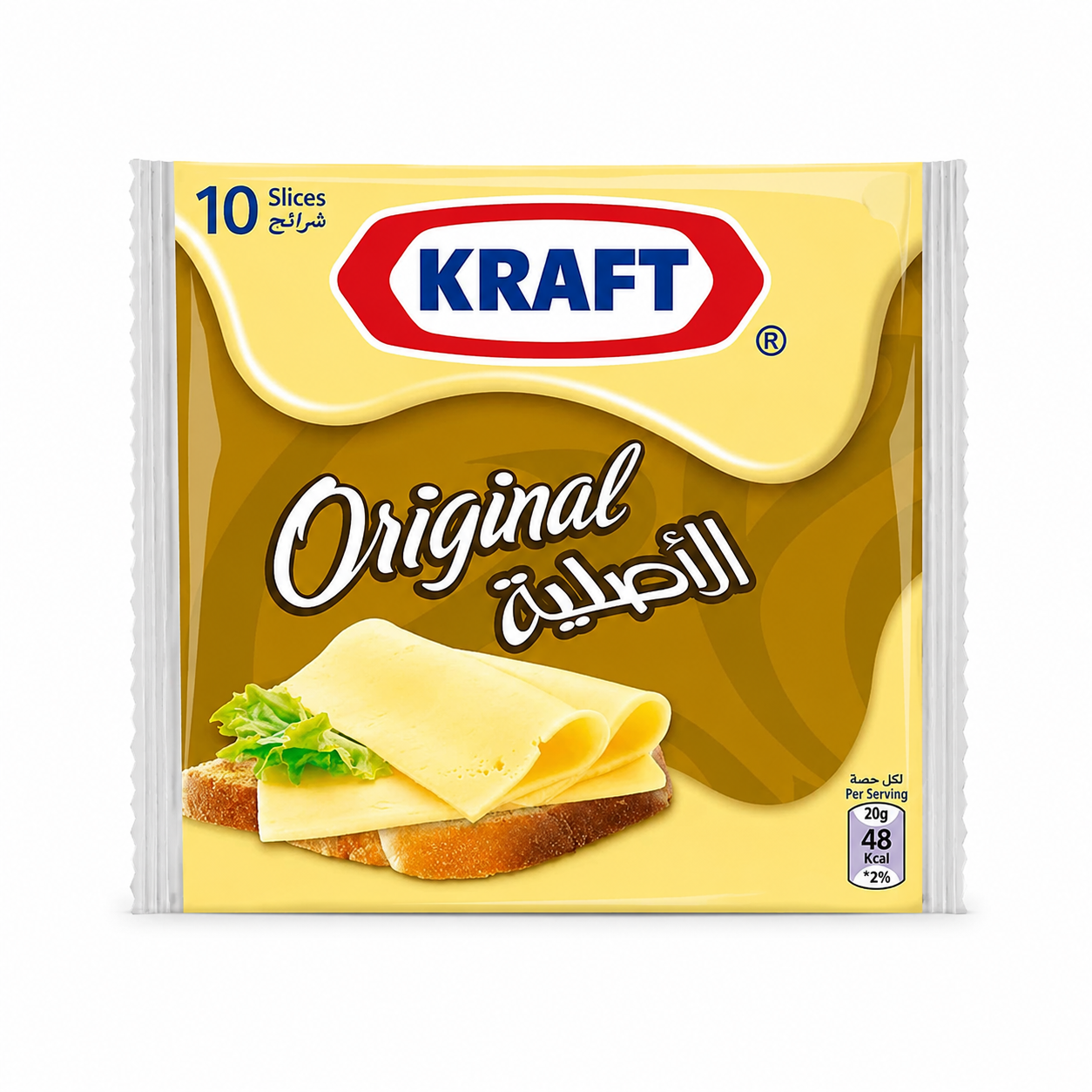 Kraft Cheese Slices Original (10 Slices) Imported From UK - Nosh Products