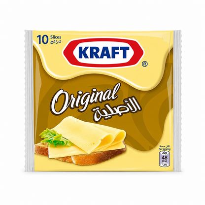 Kraft Cheese Slices Original (10 Slices) Imported From UK - Nosh Products