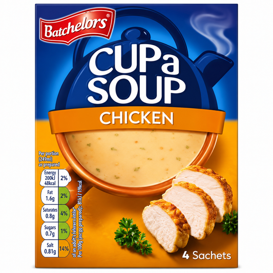 Batchelor's Cup-A-Soup Chicken (4 Cups) Imported From UK - Nosh Products