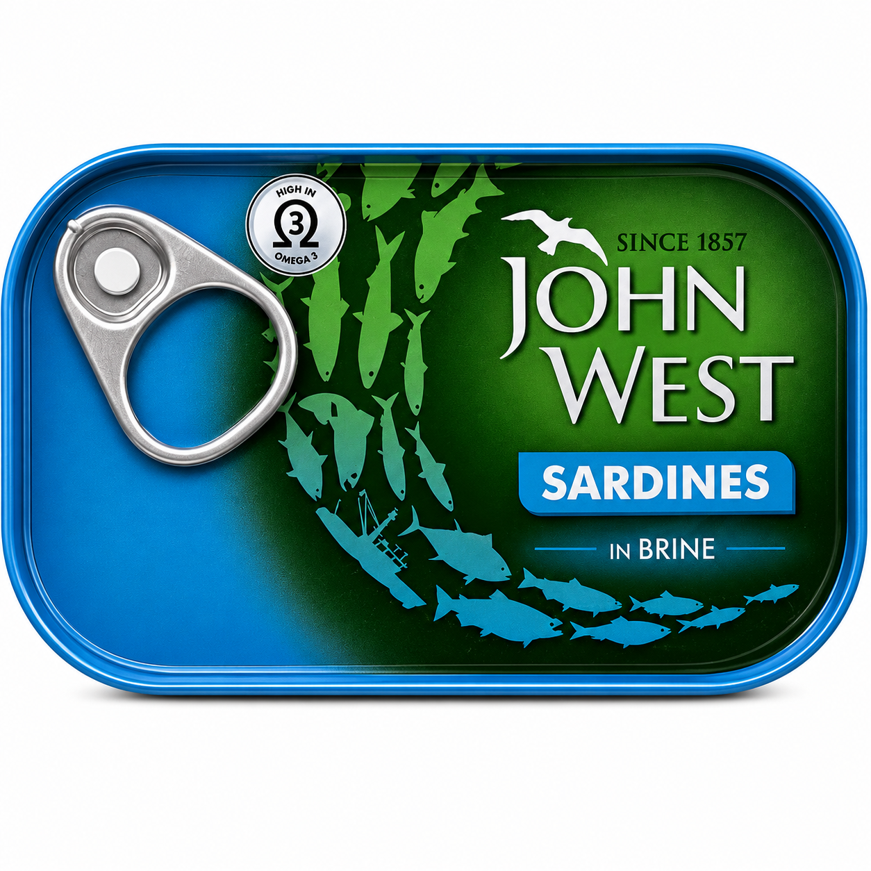 John West Sardine In Brine 120gm Imported From UK - Nosh Products