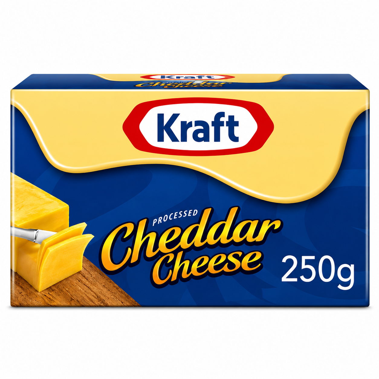 Kraft Cheddar Cheese Block 250gm Imported From USA - Nosh Products