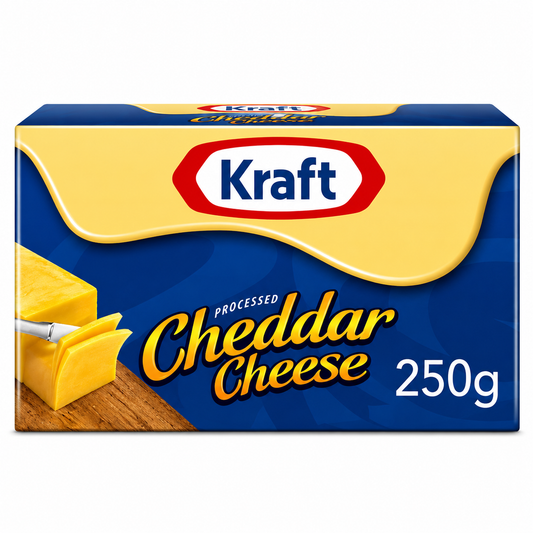 Kraft Cheddar Cheese Block 250gm Imported From USA - Nosh Products