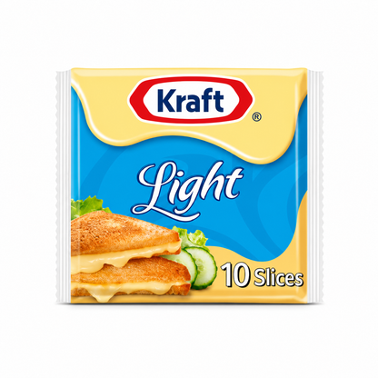 Kraft Cheese Slices Lite (10 Slices) Imported From UK - Nosh Products