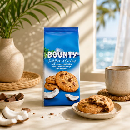 Bounty Chocolate Chunk Cookies 180gm Imported From UK - Nosh Products