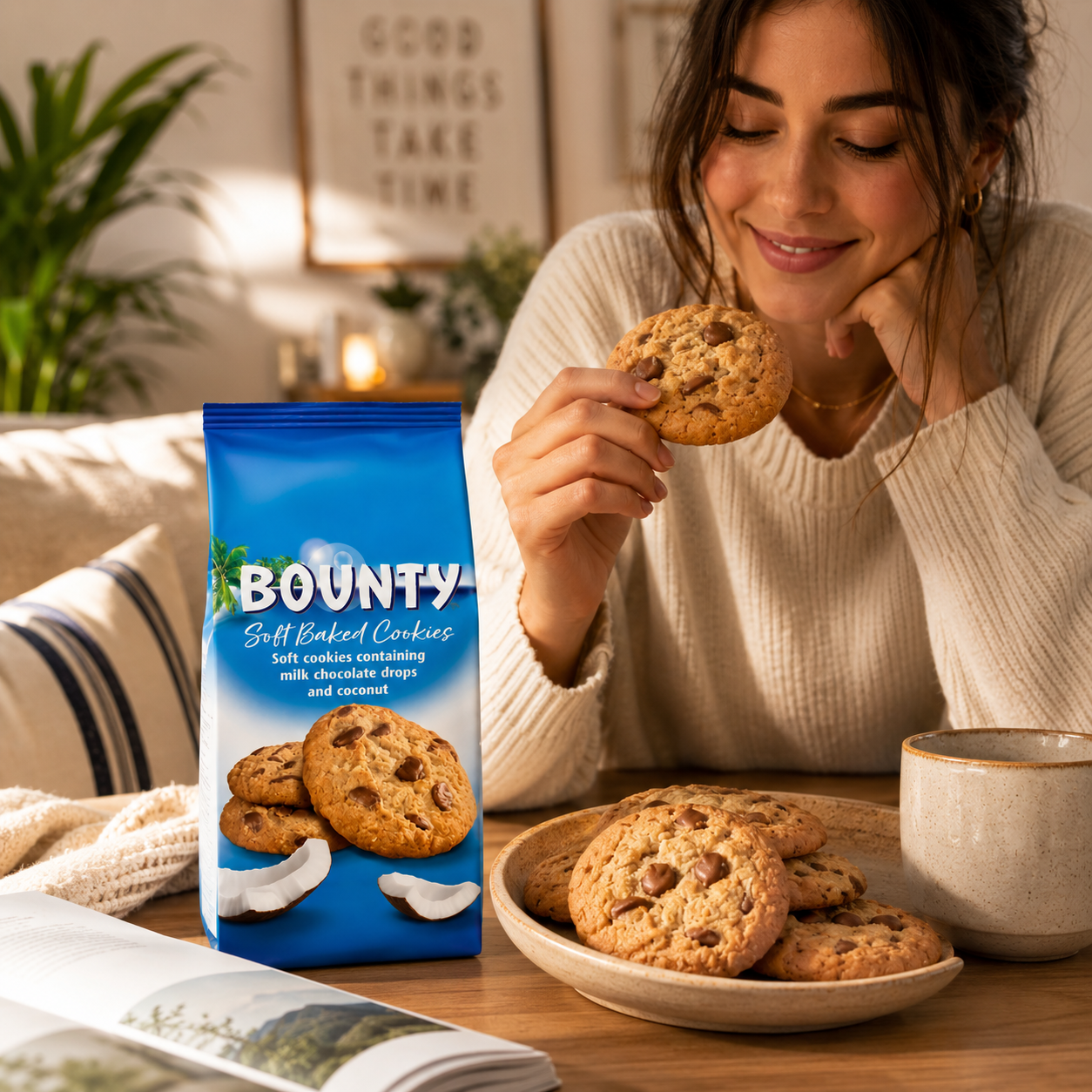 Bounty Chocolate Chunk Cookies 180gm Imported From UK - Nosh Products