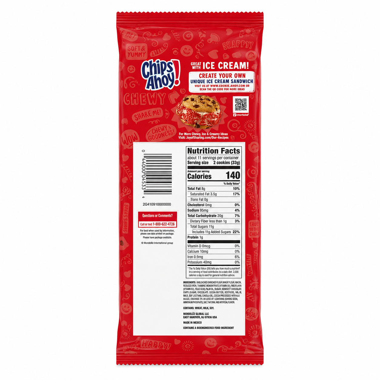 Chips Ahoy Chewy Chocolate Chip Cookies 368gm Imported From USA - Nosh Products