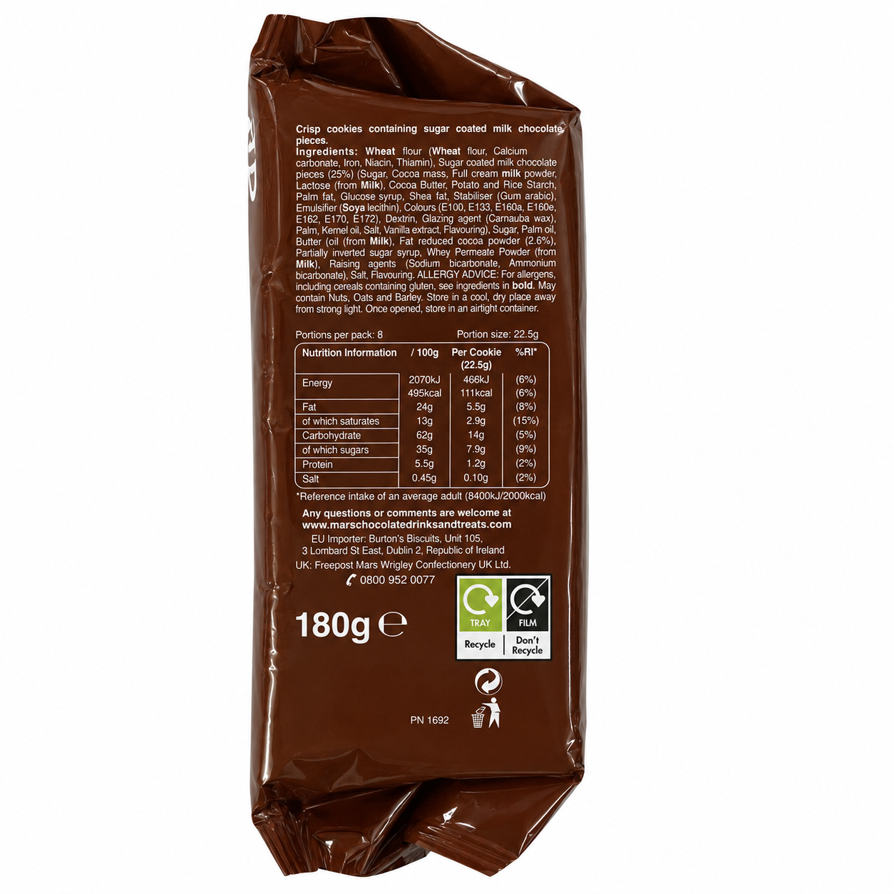M&M Double Chocolate Cookies 180gm Imported From UK - Nosh Products
