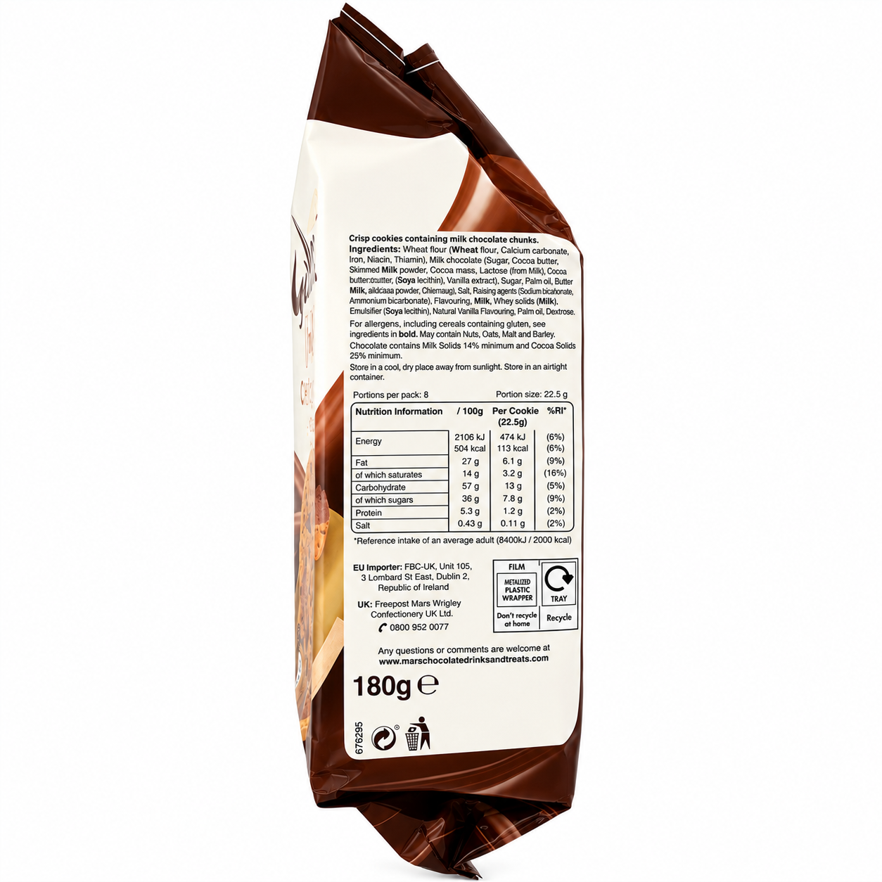 Galaxy Chocolate Chunk Cookies 180gm Imported From UK - Nosh Products