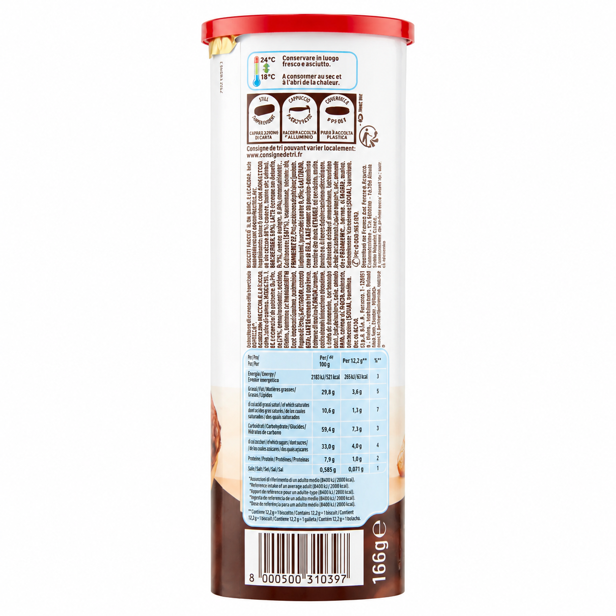 Nutella Biscuit Tube 166gm Imported From Italy