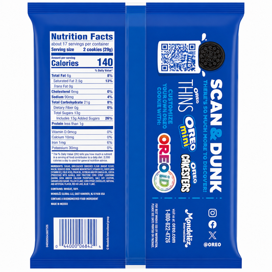 Oreo Biscuits Java Chip Flavour 482gm Imported From USA