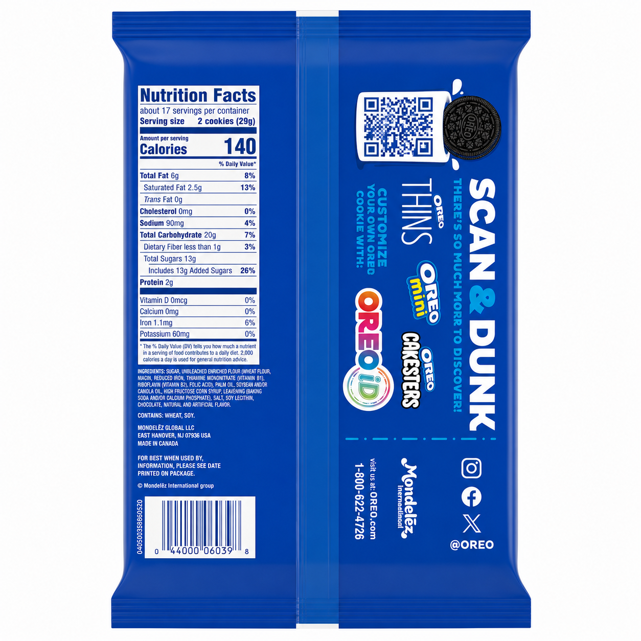 Oreo Biscuits Peanut Butter 482gm Imported From USA - Nosh Products