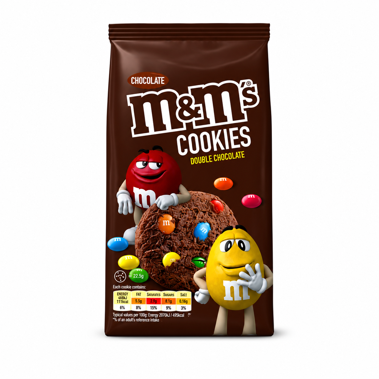 M&M Double Chocolate Cookies 180gm Imported From UK - Nosh Products