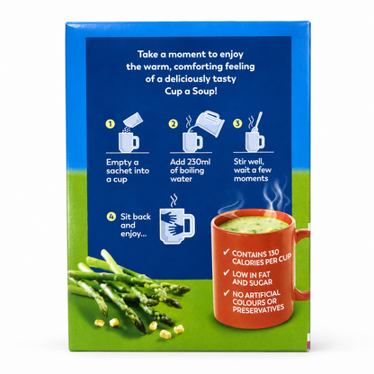 Batchelor's Cup-A-Soup Asparagus With Croutons (4 Cups)Imported From UK - Nosh Products