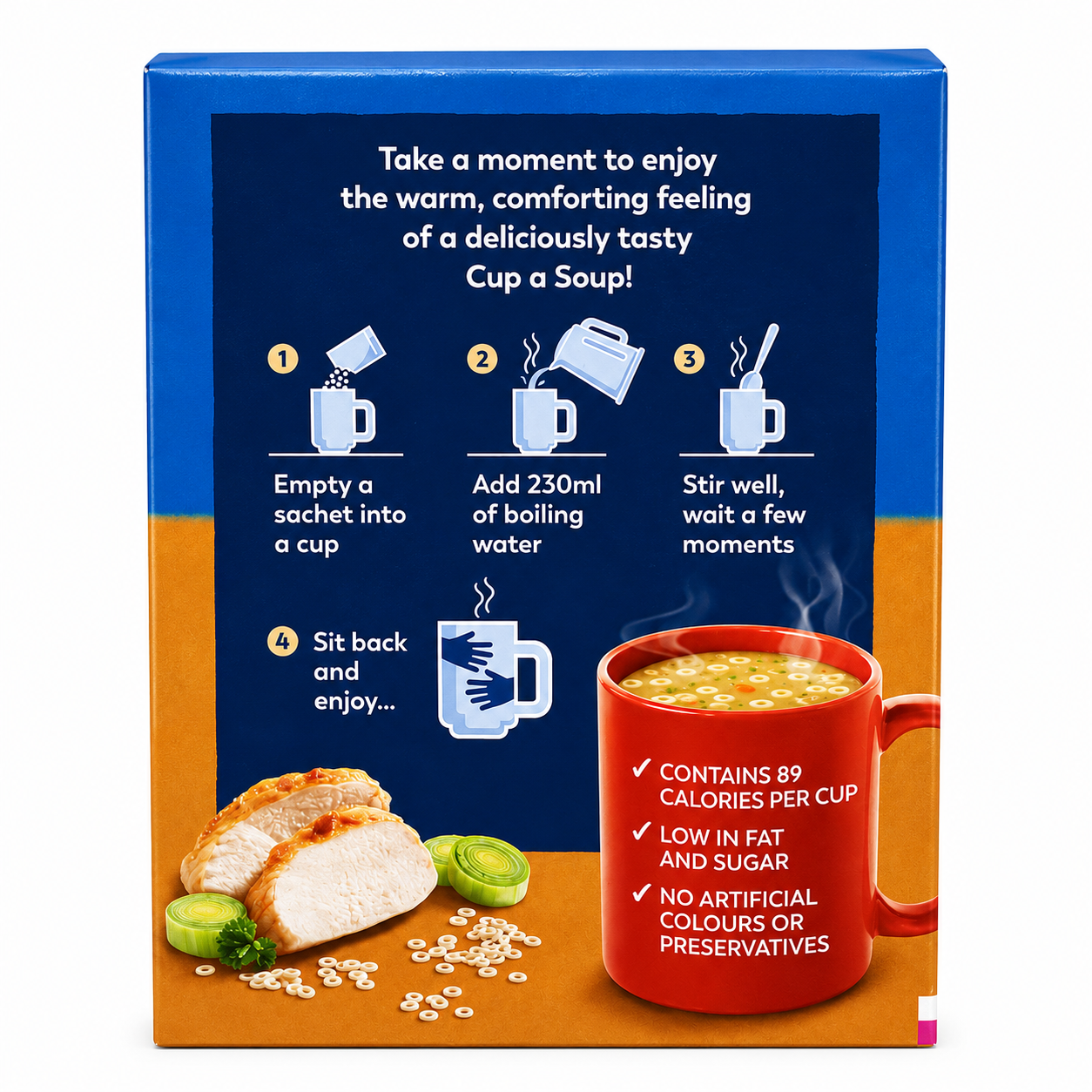 Batchelor's Cup-A-Soup Chicken Noodle Flavour (4 Cups) Imported From UK - Nosh Products