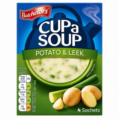 Batchelor's Cup-A-Soup Potato And Leek (4 Cups) Imported From USA