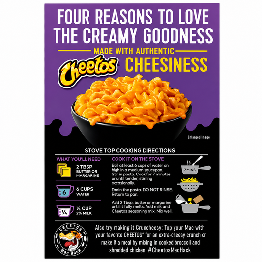 Cheetos Macaroni And Cheese Four Cheese 170gm Imported From USA - Nosh Products