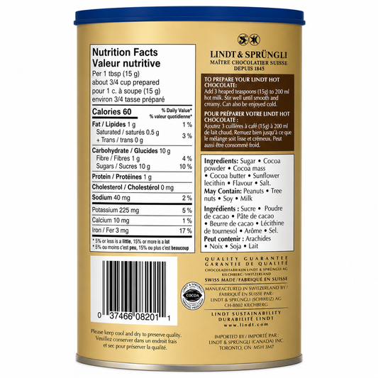 Lindt Hot Chocolate 300g Imported From USA - Nosh Products