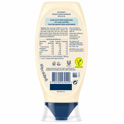 Hellmann's Lighter Than Light Mayonnaise 430ml Imported From UK - Nosh Products