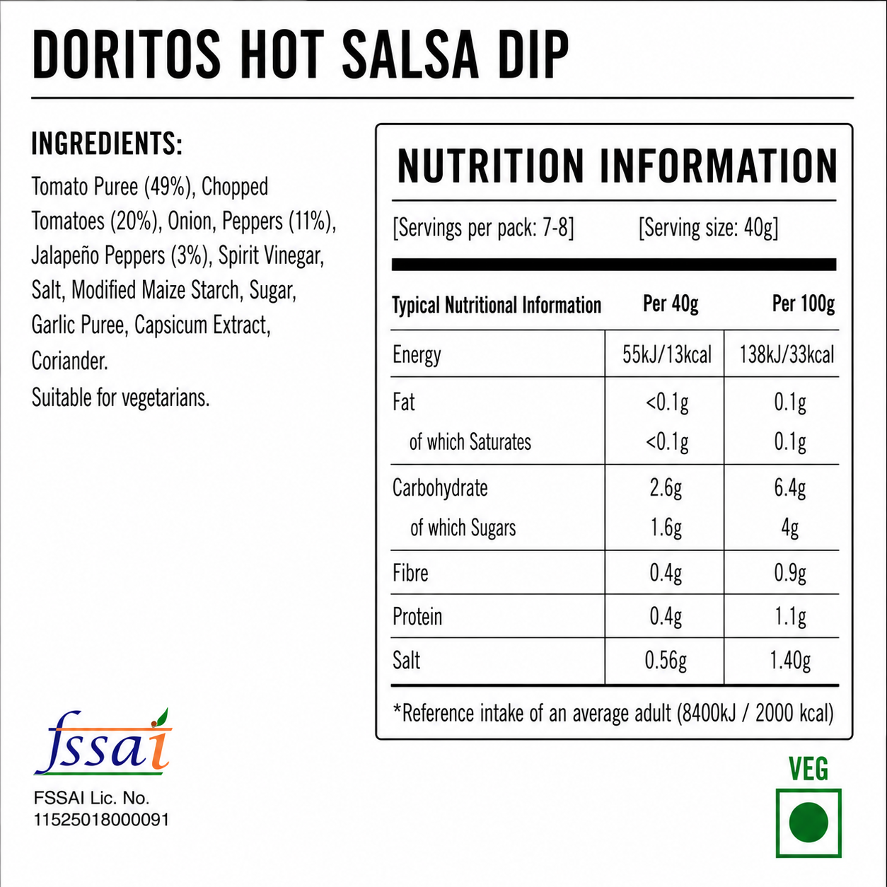 Doritos Hot Salsa Dip 300gm Imported From USA - Nosh Products