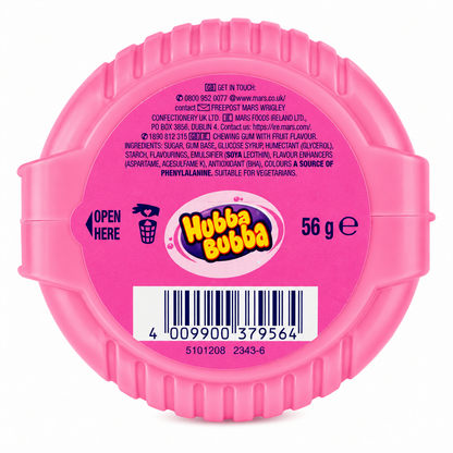 Hubba Bubba Tape Fancy Fruit Chewing Gum 56gm Imported From USA/UK - Nosh Products