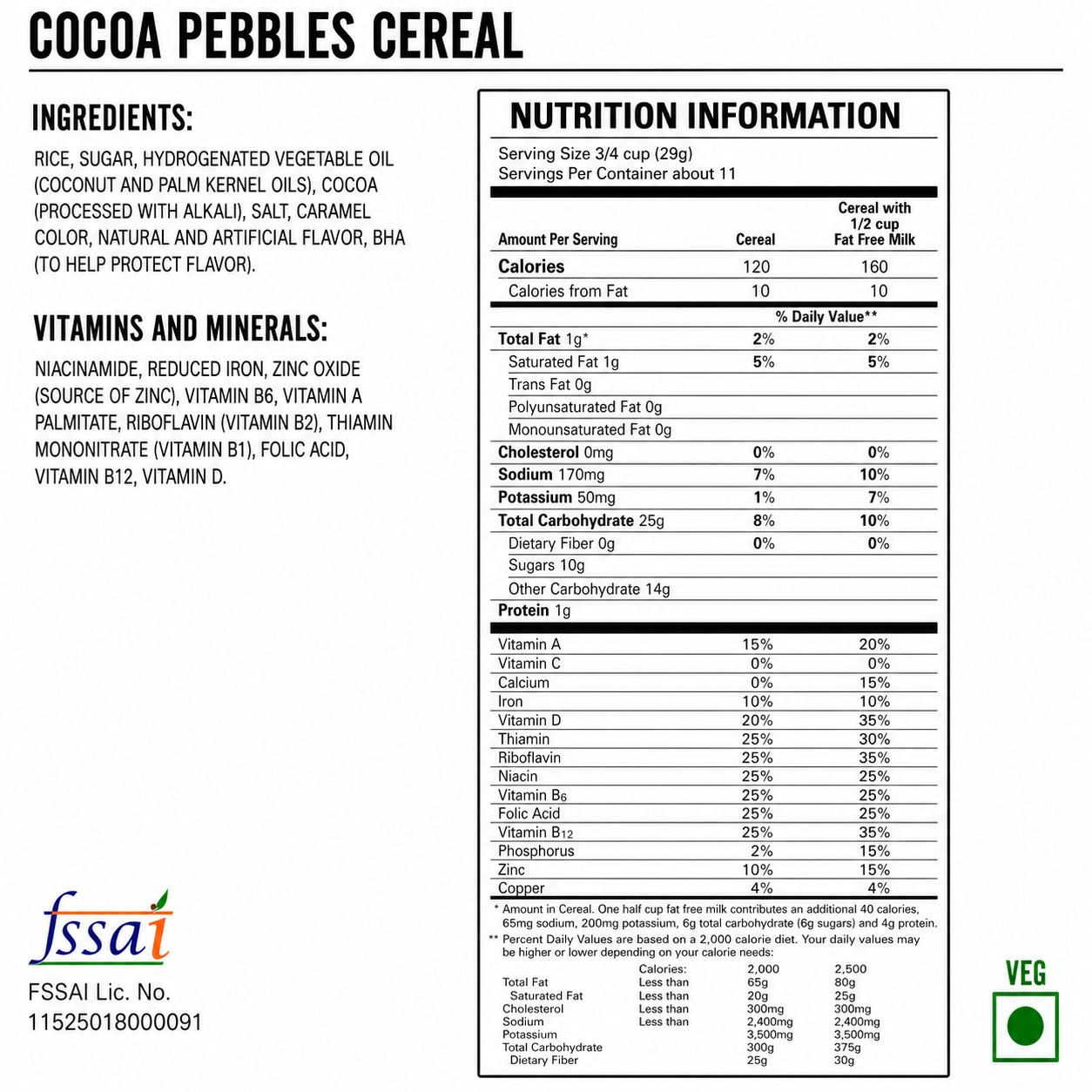 Post Cocoa Pebbles Cereal 311gm Imported From USA - Nosh Products