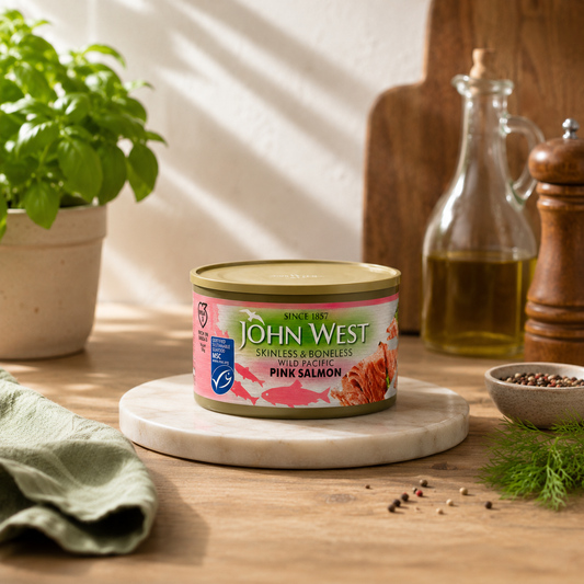John West Pink Salmon 213gm Imported From UK - Nosh Products