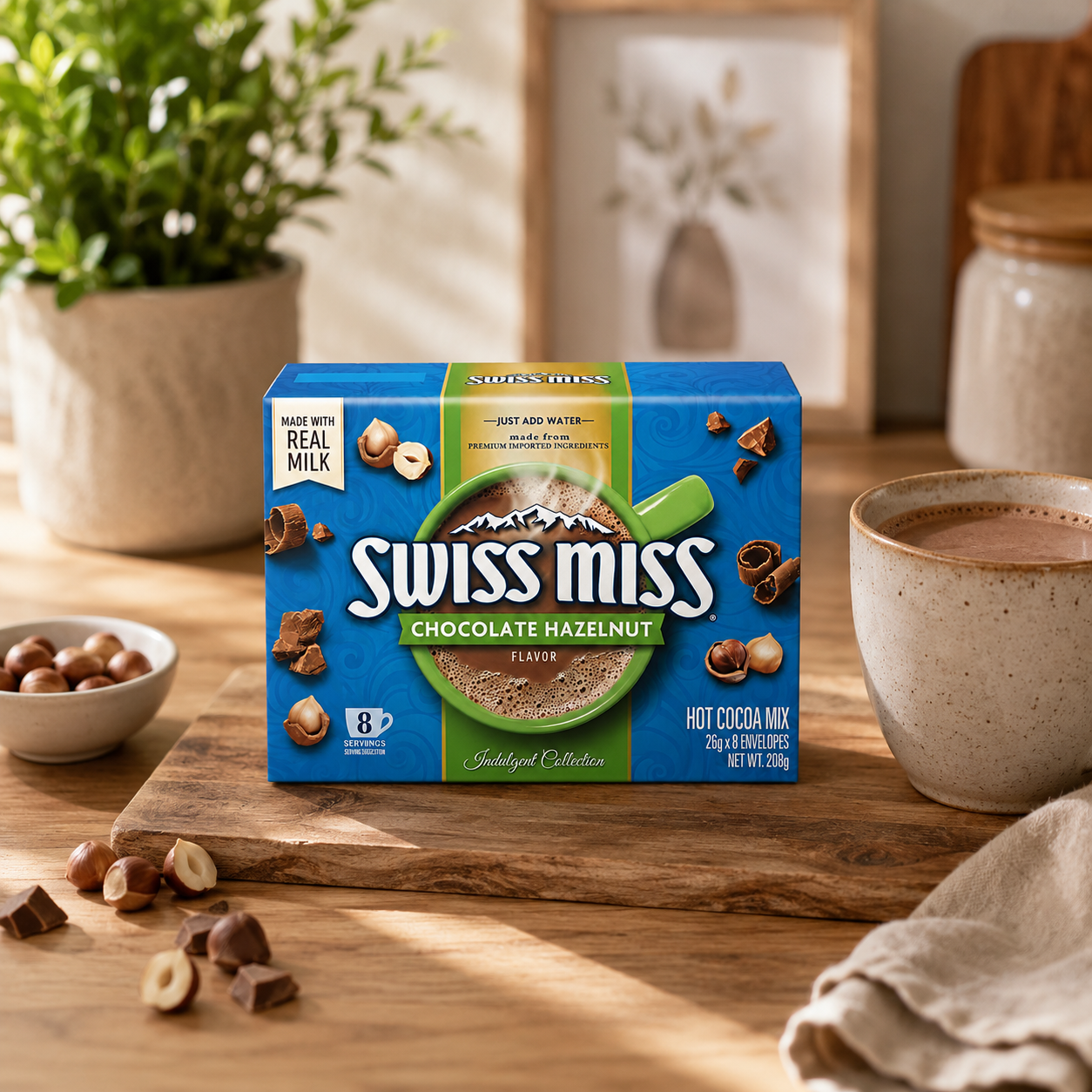 Swiss Miss Hot Chocolate Hazelnut 208gm Imported From USA - Nosh Products