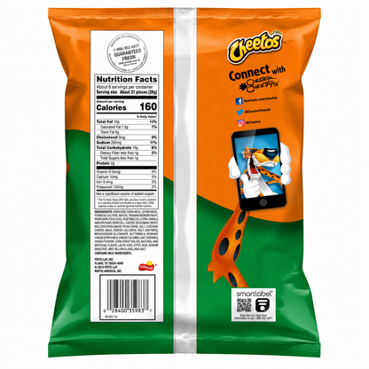 Cheetos Cheddar Jalapeno 226.6gm Imported From USA - Nosh Products
