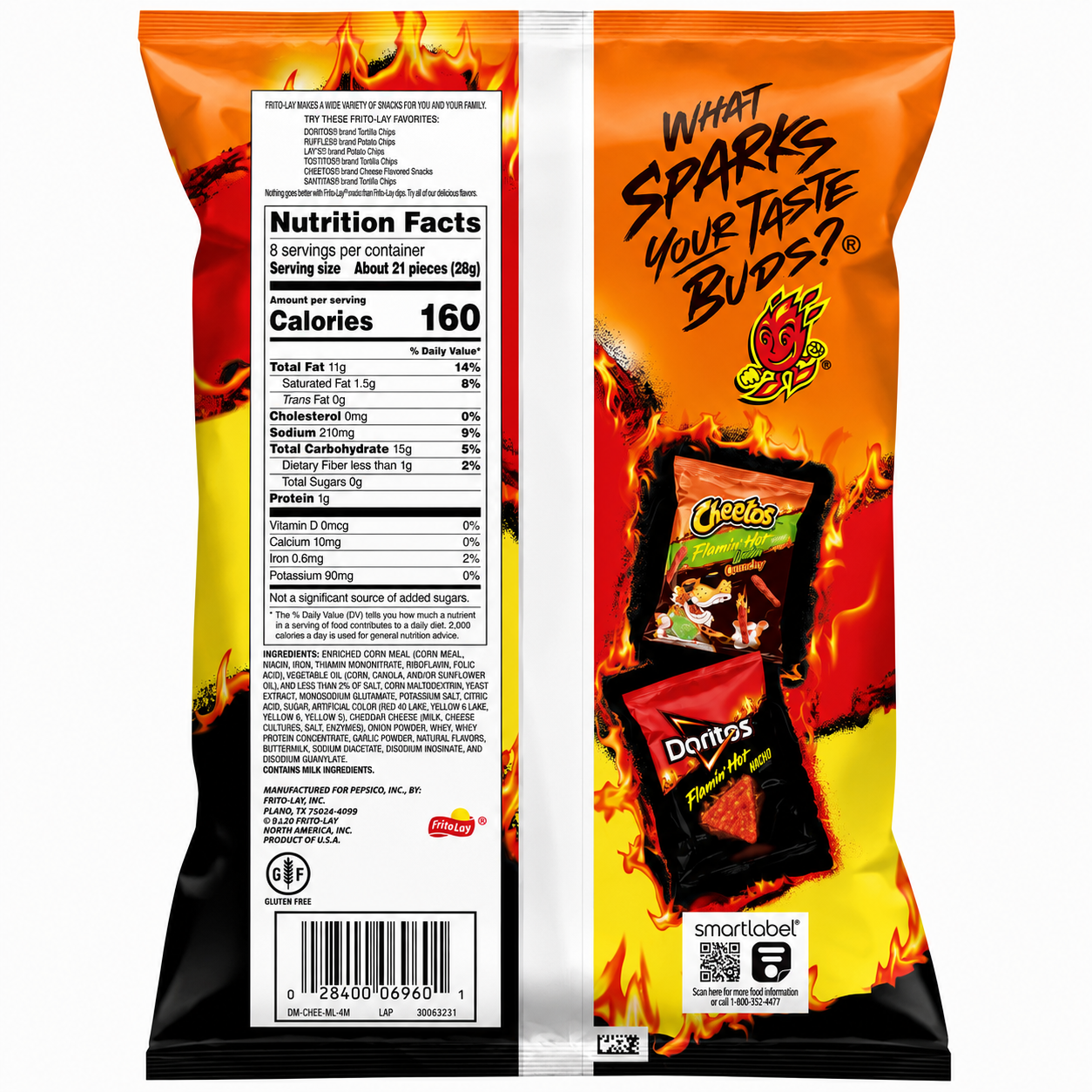 Cheetos Flaming Hot 226gm Imported From USA - Nosh Products