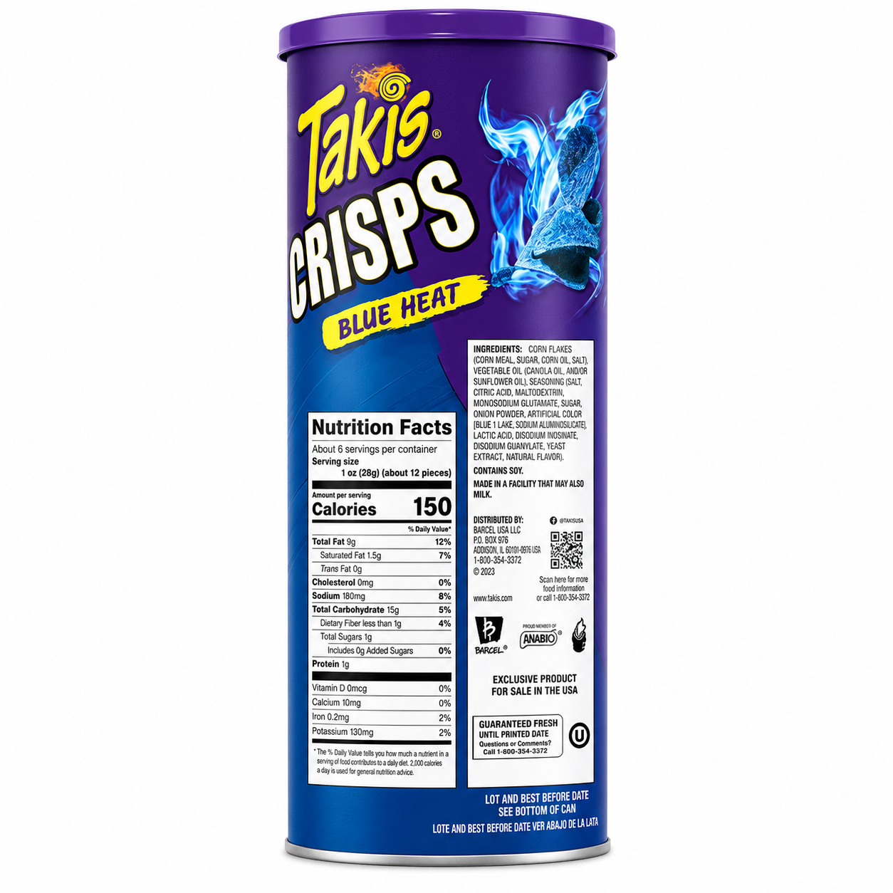 Takis Crisps Blue Heat 155gm Imported From Mexico - Nosh Products