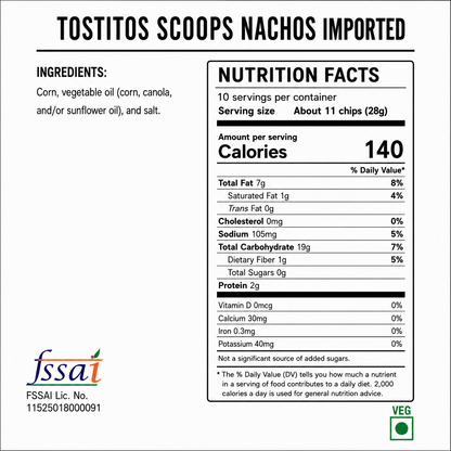 Tostitos Scoops Nachos 283gm Imported From USA