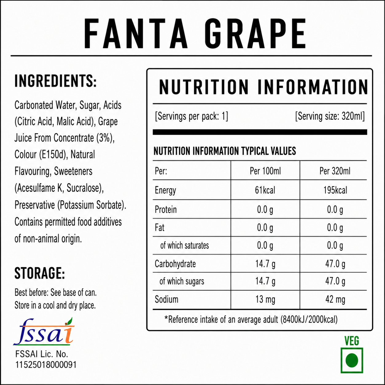 Fanta Grape Soda 330ml Imported From Asia - Nosh Products