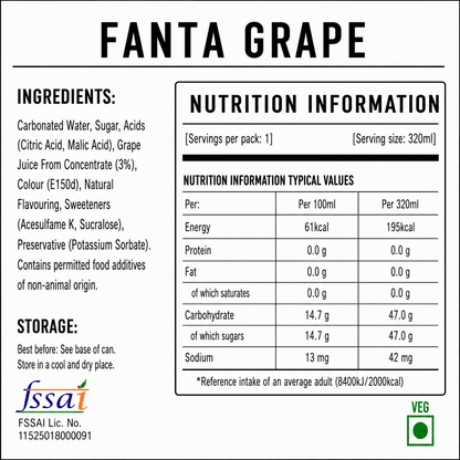 Fanta Grape Soda 330ml Imported From Asia - Nosh Products