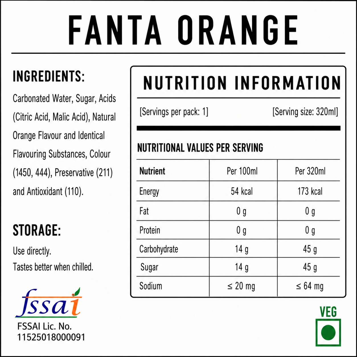 Fanta Orange Soda 330ml Imported From Asia - Nosh Products