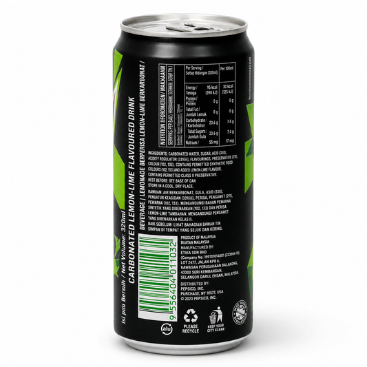 Mountain Dew Soda 320ml Imported From Asia - Nosh Products