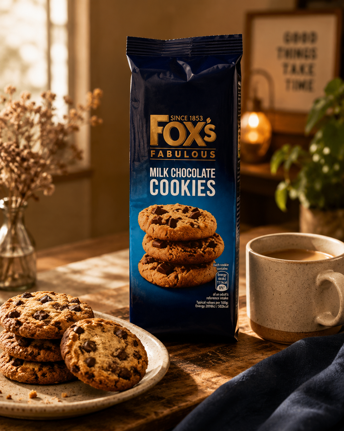 Fox Single Chocolate Chip Cookies 180gm Imported From UK - Nosh Products