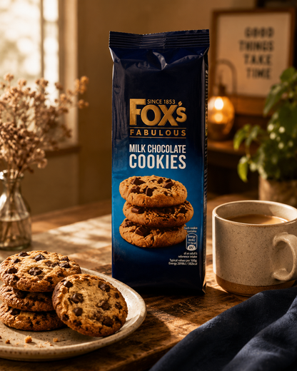 Fox Single Chocolate Chip Cookies 180gm Imported From UK - Nosh Products