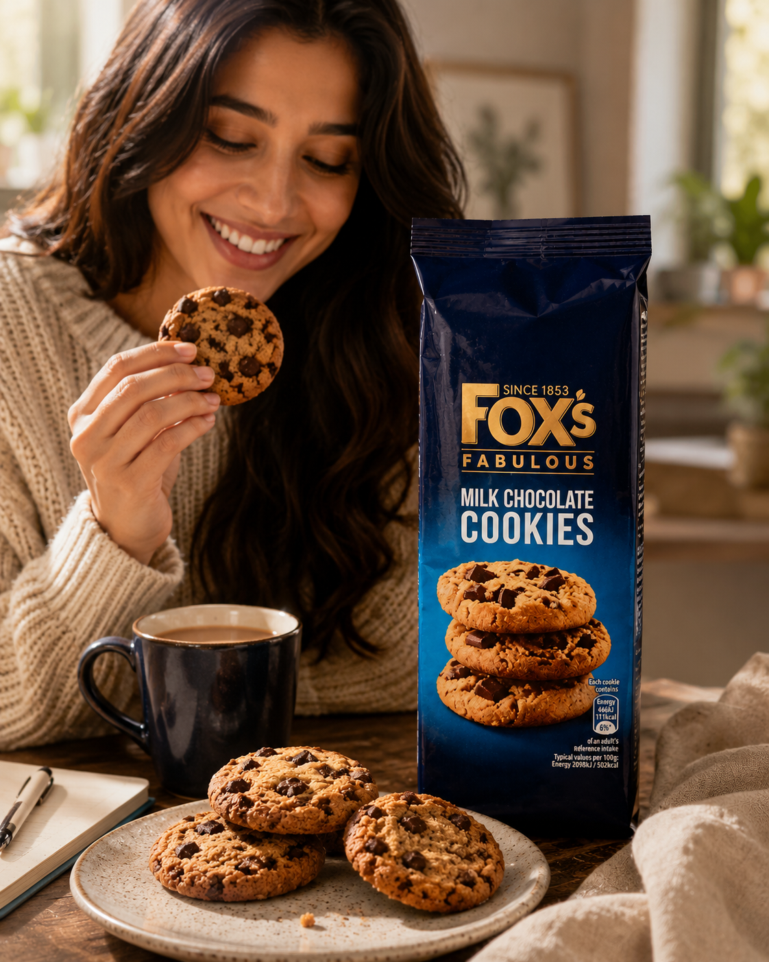 Fox Single Chocolate Chip Cookies 180gm Imported From UK - Nosh Products