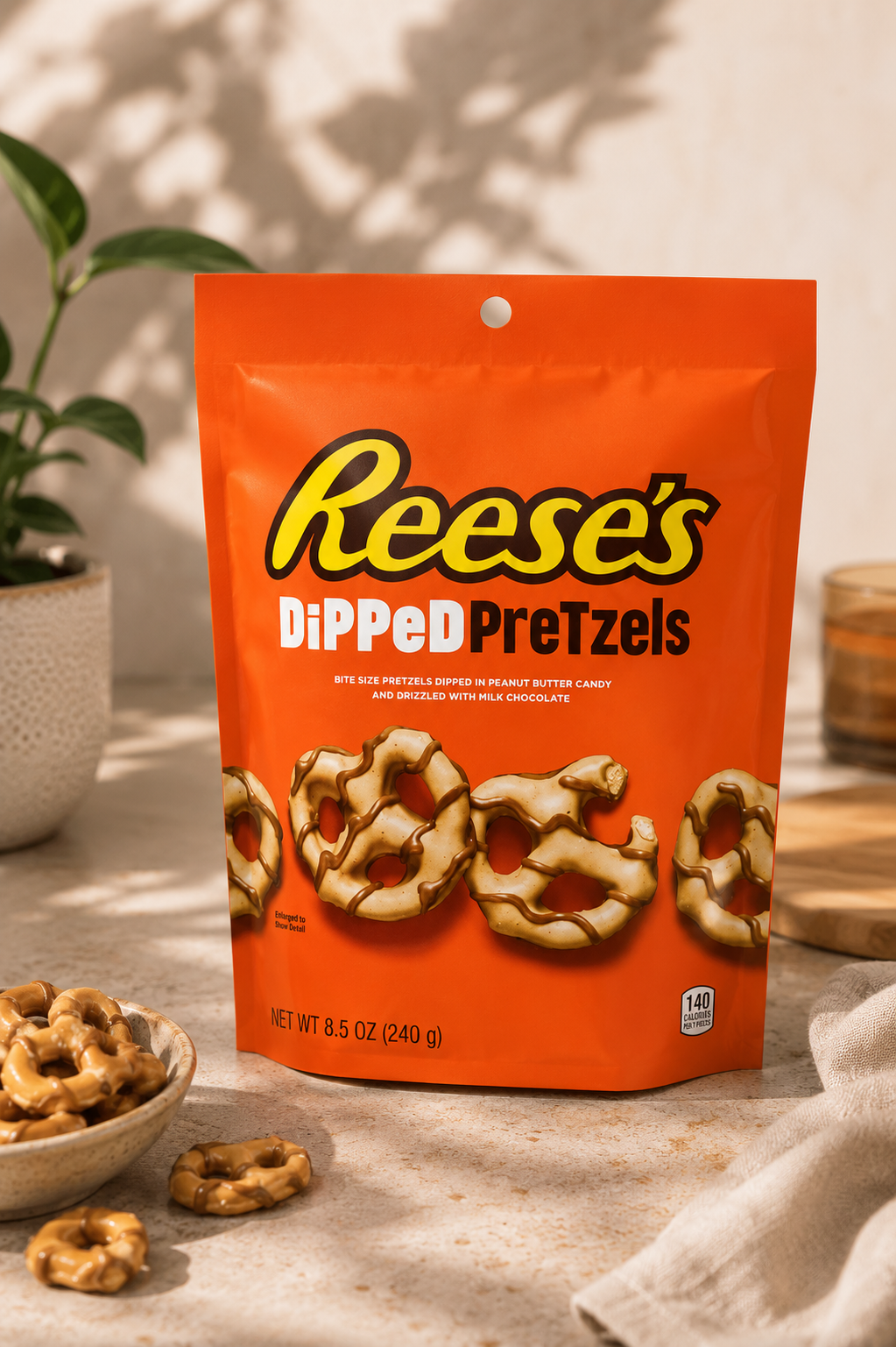 Reese Dipped Pretzel Chocolate 240gm  Imported From USA - Nosh Products