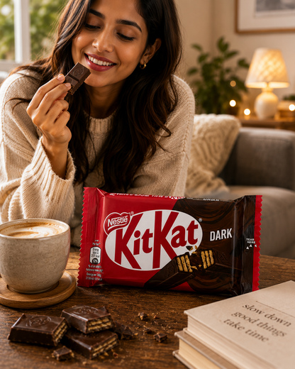 Kit Kat Dark Chocolate 4 Finger - Pack Of 6 Imported From Europe