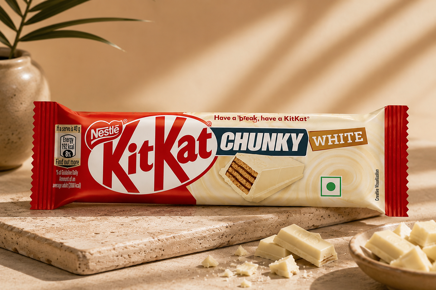 Kit Kat Chunky White Chocolate Pack Of 6 Imported From Europe - Nosh Products