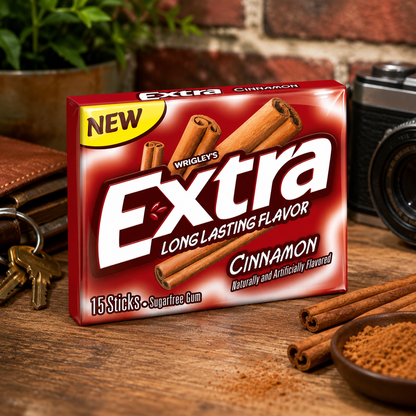 Extra Gum Cinnamon Chewing Imported From USA